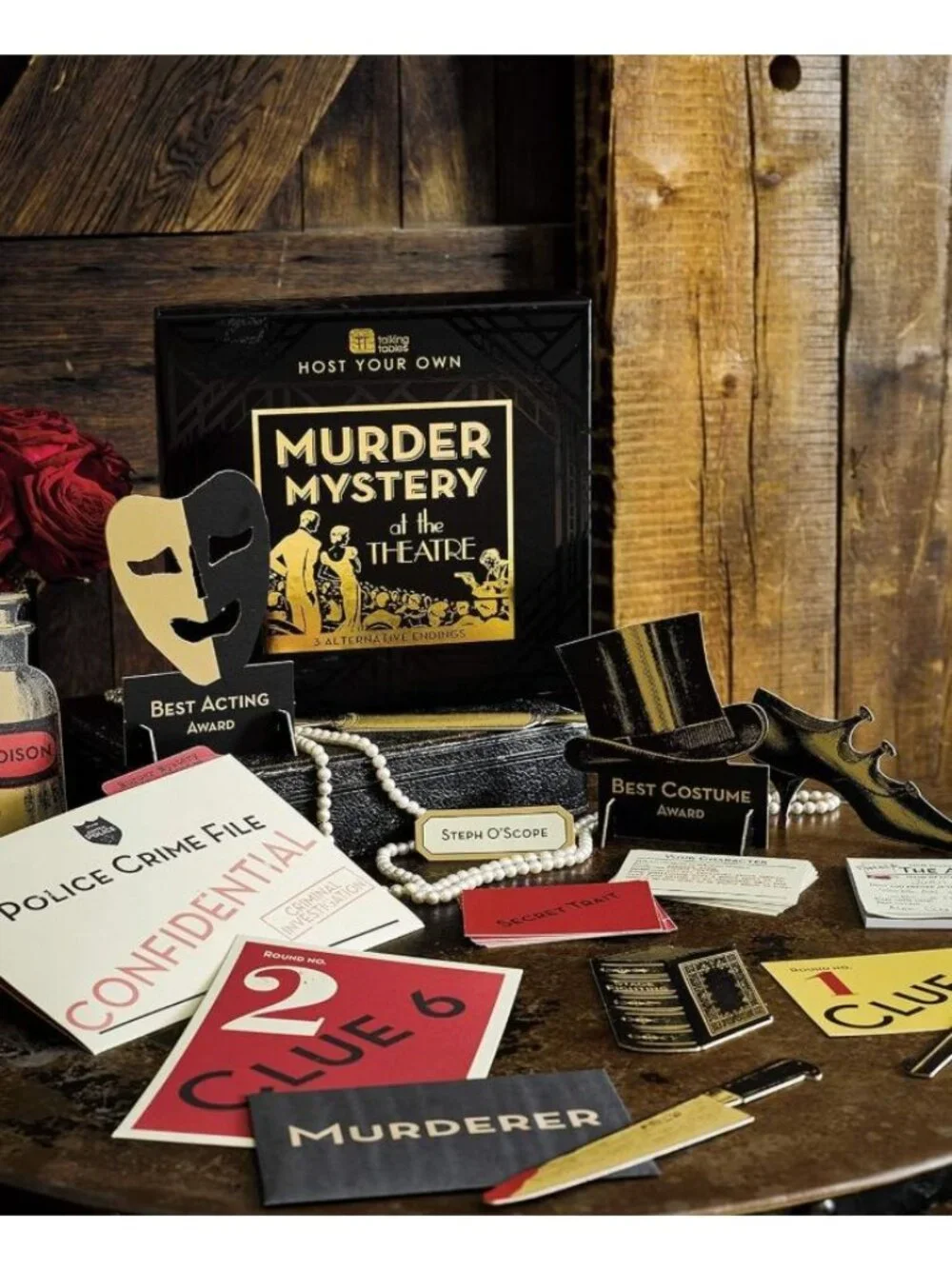 Host Your Own Murder Mystery At The Theatre 1920s Party Game With 3 Alternative